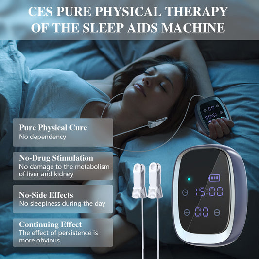 Insomnia Anxiety Depression CES Sleeping Therapy Transcranial Microcurrent Massage Tens Machine Sleep Aid Device Instrument Home