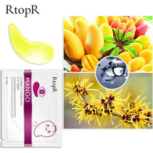 Load image into Gallery viewer, RtopR by Traci K Beauty 20Packs Mango Vitamin C Hydrating Eye Mask Anti Wrinkle Eye Patches Dark Circles Remover Face Skin Care Sheet Mask
