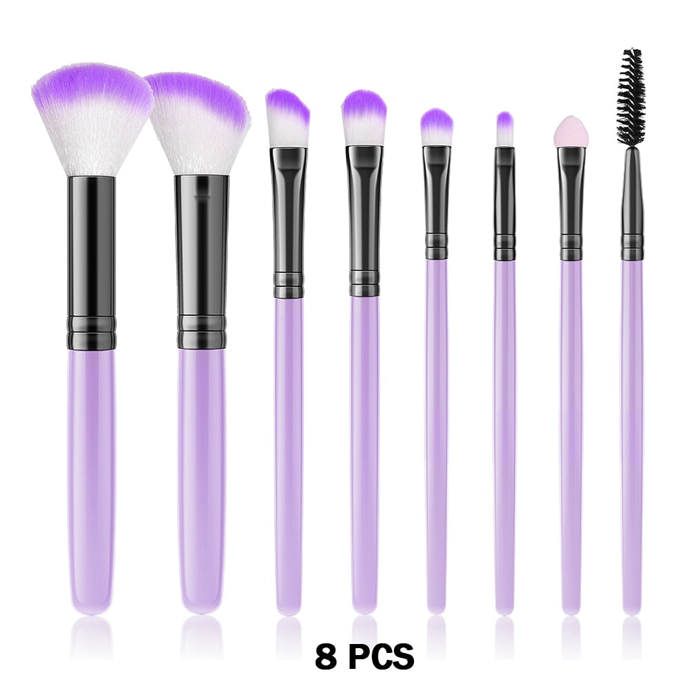 Traci K Beauty Professional (Vegan) 8PCS-32PCS Makeup Brush Set Cosmetic Makeup For Face Make Up Tools Women Beauty Professional Foundation Blush Eyeshadow