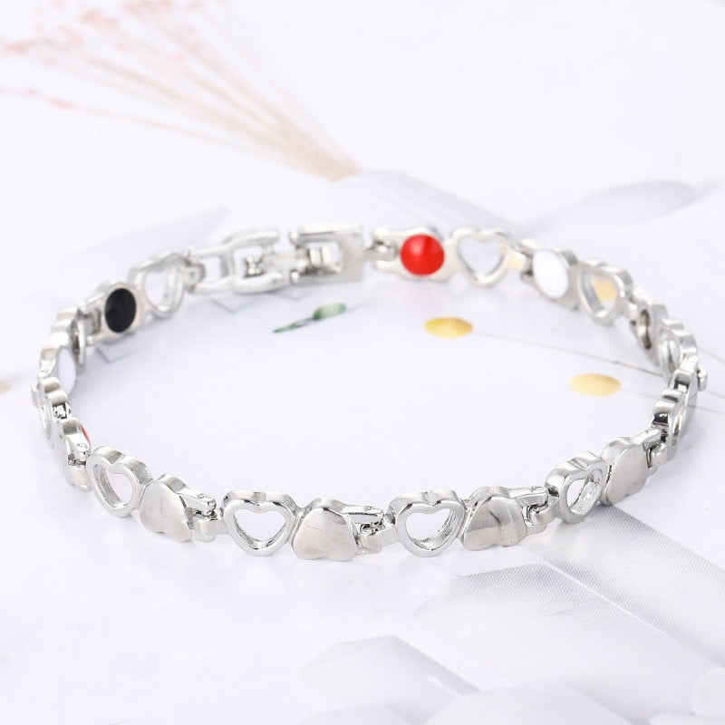 Hot IDEAL( BUY 1 GET 1 FREE )Trendy Magnetic Therapy Bracelet (Wear Your Power) Slimming /Beauty/Pain Relief/ Menopause  Bracelet Healthcare