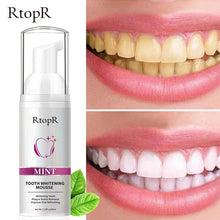 Load image into Gallery viewer, RtopR by Traci K Beauty Teeth Cleansing Whitening Mousse Removes Stains Teeth Whitening Oral Hygiene Mousse Toothpaste Whitening and Staining 60ml
