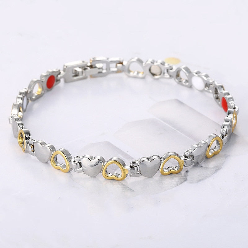 Hot IDEAL( BUY 1 GET 1 FREE )Trendy Magnetic Therapy Bracelet (Wear Your Power) Slimming /Beauty/Pain Relief/ Menopause  Bracelet Healthcare
