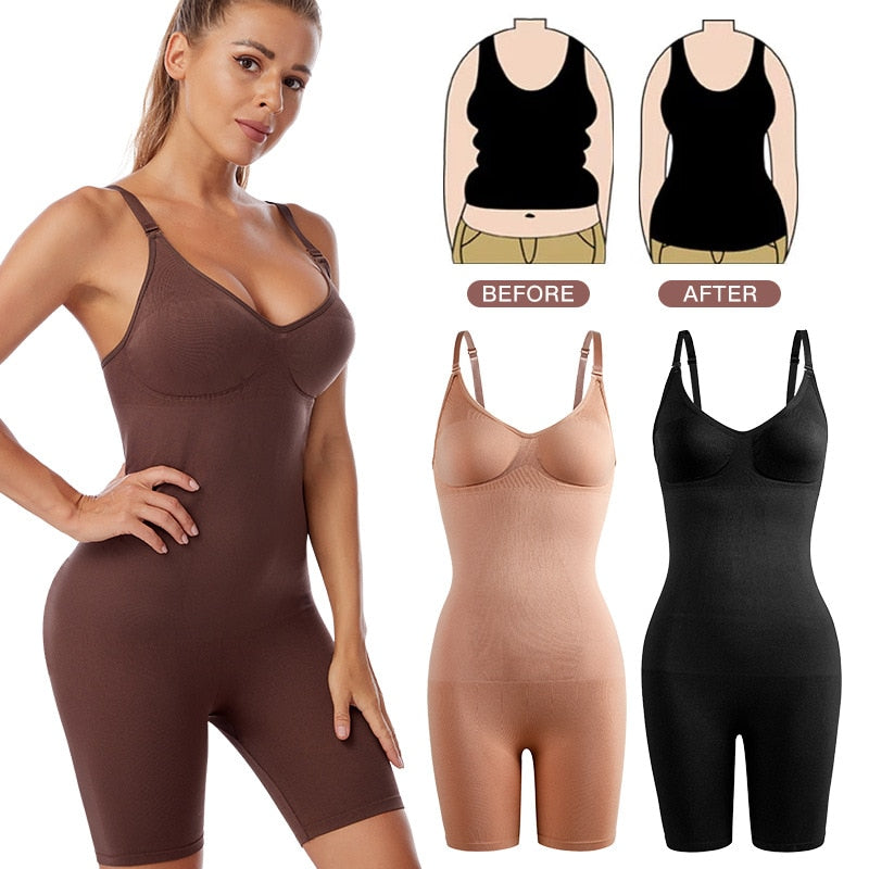 Women's Shapers Corset One-piece Gathered Lingerie Set Waist Corset Hip Lift Underwear Female Postpartum High Waist Shapewear