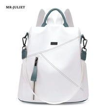 Load image into Gallery viewer, New Simple Fashion Multi-color Versatile Soft Leather Large-capacity Backpack Travel Bag
