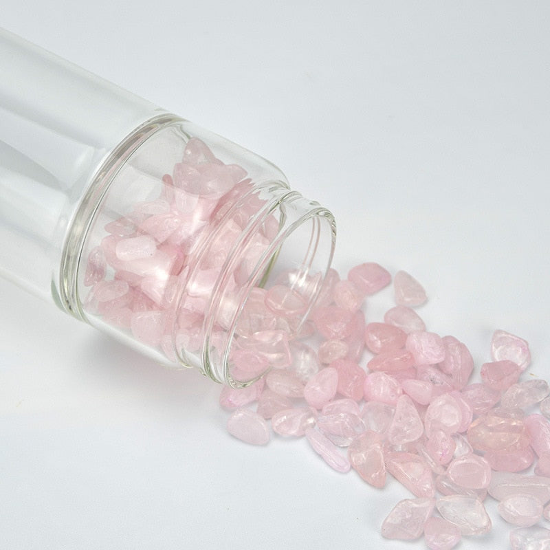 💎Traci K Beauty Gem Water Bottle- Spiritual Healing Water Bottle Crystal Quartz Energy Stone Gravel Spa Health Sport Healing Cup Portable Large Capacity Drink