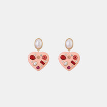 Load image into Gallery viewer, Heart Alloy Dangle Earrings
