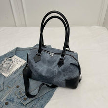 Load image into Gallery viewer, Contrast PU Leather Shoulder Bag
