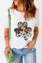 Load image into Gallery viewer, LUCKY Graphic Round Neck T-Shirt
