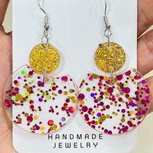 Load image into Gallery viewer, Geometric Shape Acrylic Dangle Earrings
