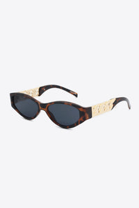 Traci K Collection Chain Detail Temple Cat Eye Sunglasses