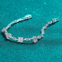 Load image into Gallery viewer, 6.2 Carat Moissanite 925 Sterling Silver Bracelet
