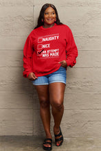 Load image into Gallery viewer, Simply Love Full Size Letter Graphic Long Sleeve Sweatshirt
