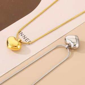 Stainless Steel Heart Pendant Necklace