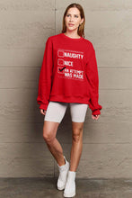 Load image into Gallery viewer, Simply Love Full Size Letter Graphic Long Sleeve Sweatshirt
