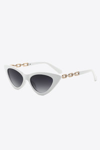 Traci K Collection Chain Detail Cat-Eye Sunglasses