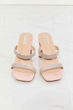 Load image into Gallery viewer, MMShoes Leave A Little Sparkle Rhinestone Block Heel Sandal in Pink
