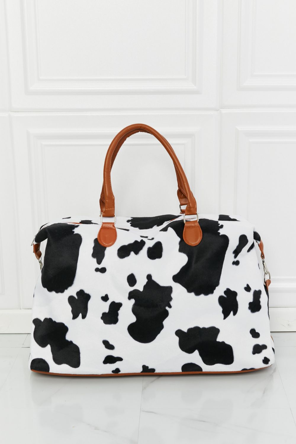 Traci K Collection Animal Print Plush Weekender Bag
