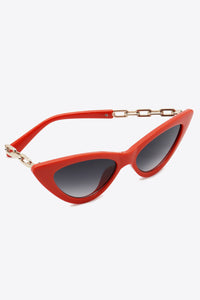 Traci K Collection Chain Detail Cat-Eye Sunglasses