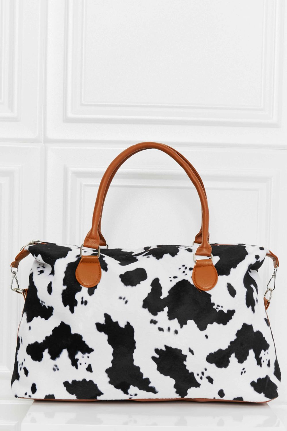 Traci K Collection Animal Print Brushed Weekender Bag