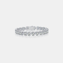 Load image into Gallery viewer, 24 Carat Moissanite 925 Sterling Silver Heart Bracelet
