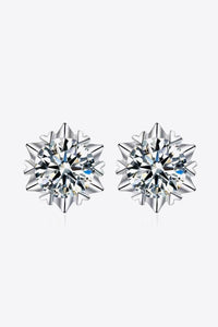 Stuck On You 4 Carat Moissanite Stud Earrings