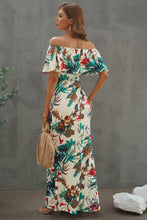 Load image into Gallery viewer, Floral Layered Off-Shoulder Maxi Dress
