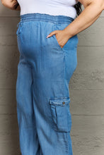 Load image into Gallery viewer, GeeGee Out Of Site Full Size Denim Cargo Pants
