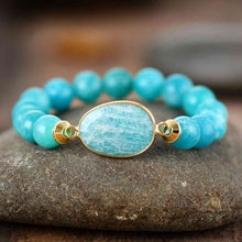 Load image into Gallery viewer, Natural Stone Beaded Bracelet
