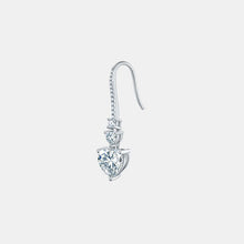 Load image into Gallery viewer, 5.44 Carat 925 Sterling Silver Moissanite Heart Drop Earrings
