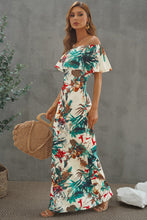 Load image into Gallery viewer, Floral Layered Off-Shoulder Maxi Dress
