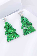 Load image into Gallery viewer, Christmas Tree Acrylic Earrings
