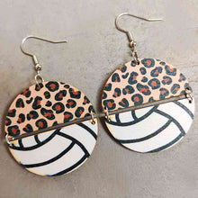 Load image into Gallery viewer, Round Shape Wooden Dangle Earrings
