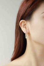 Load image into Gallery viewer, Pearl C-Hoop Earrings
