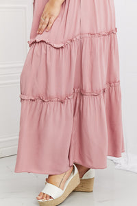 Summer Days Full Size Ruffled Maxi Skirt