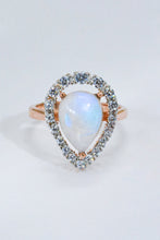 Load image into Gallery viewer, Moonstone Teardrop-Shaped 925 Sterling Silver Ring
