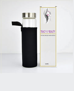 💎Traci K Beauty Gem Water Bottle- Spiritual Healing Water Bottle Crystal Quartz Energy Stone Gravel Spa Health Sport Healing Cup Portable Large Capacity Drink